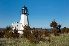 Sandy Point Light on Prudence Island in Rhode Island